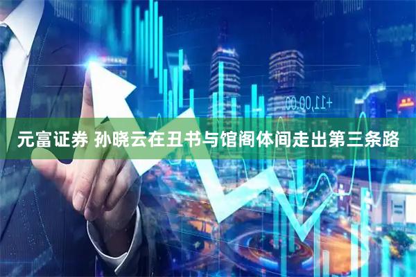 元富证券 孙晓云在丑书与馆阁体间走出第三条路